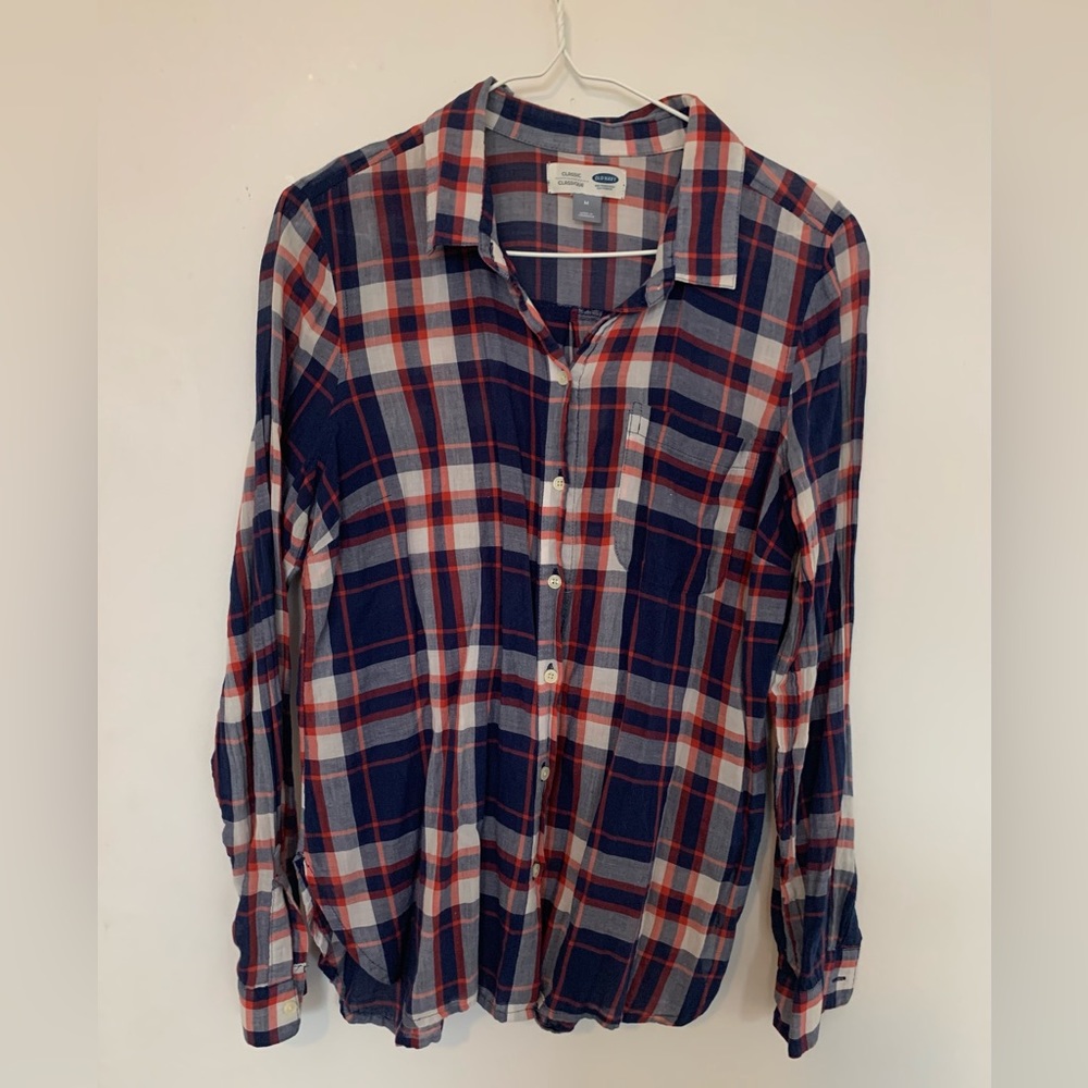 Old Navy Women’s Plaid Shirt SIZE M